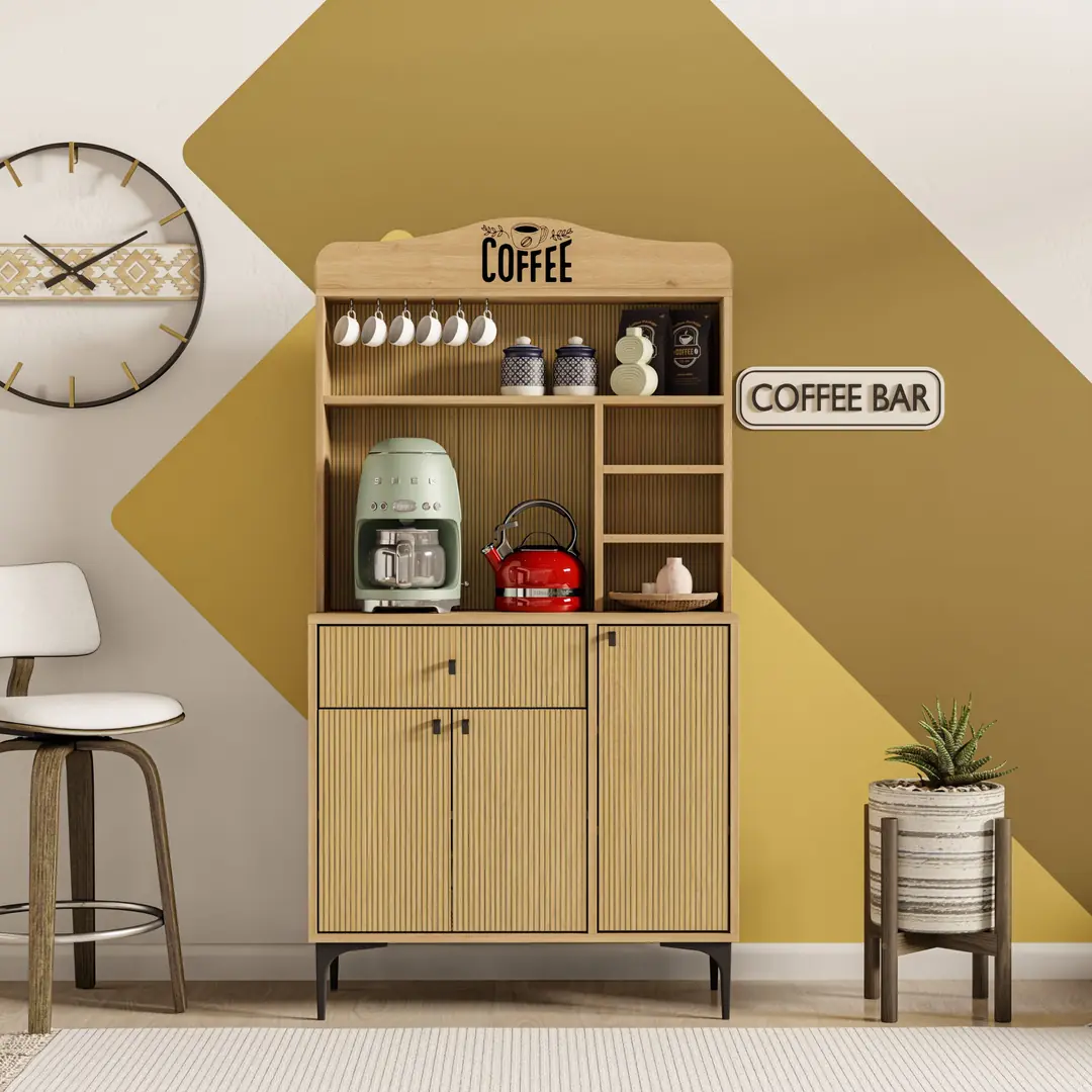 Έπιπλο Coffe Bar, Siesta 5226, 156x35x90 ,All4home